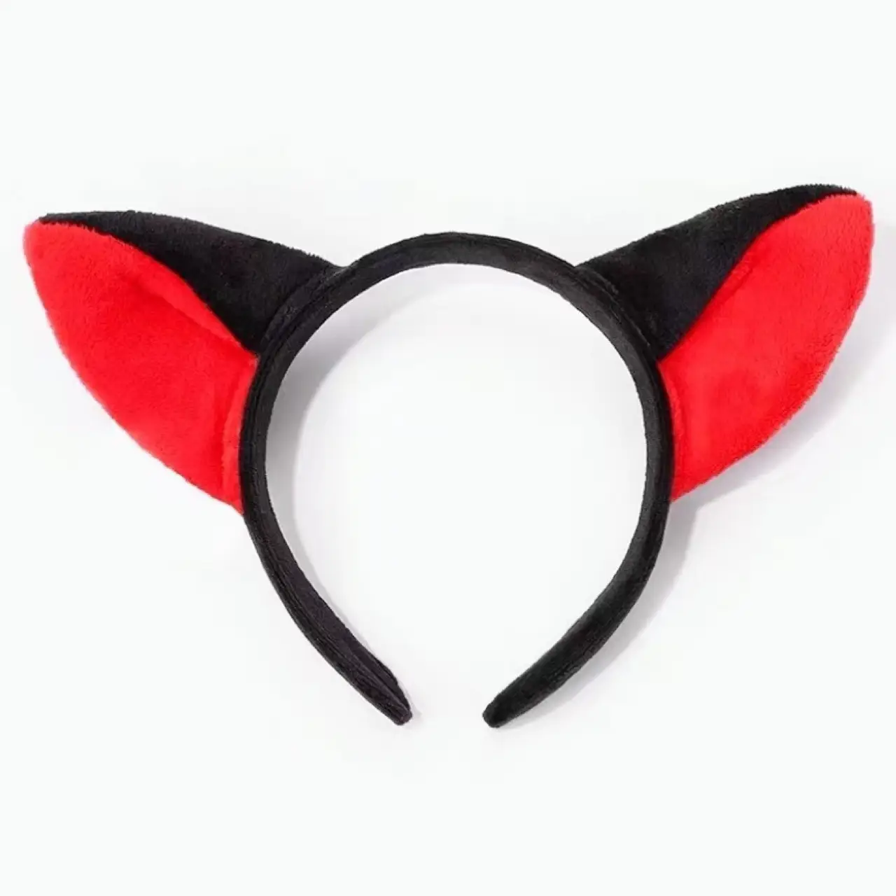 Red Furry Cat Ear Headband for Girls - Image 5