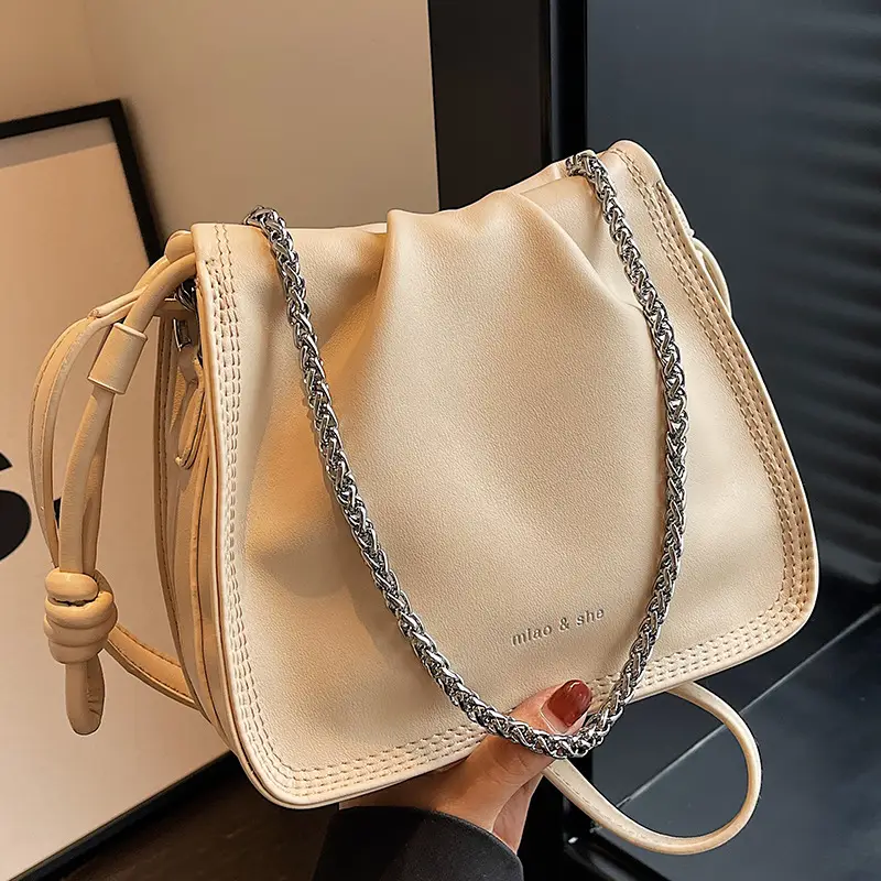 White Chain Crossbody Bag for Women 2024 - Image 2