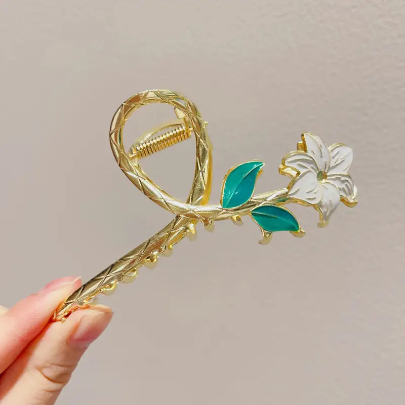 Women's Silver Bowknot Hair Clip with Tail Design — feature 46