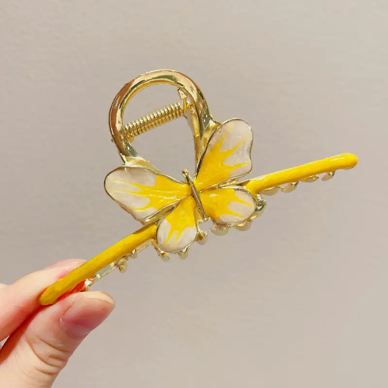 Women's Silver Bowknot Hair Clip with Tail Design - Image 13