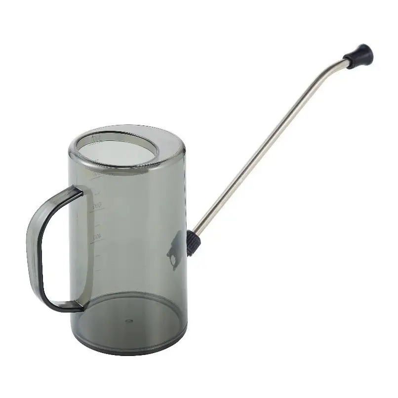 Stainless Steel Long-mouth Watering Kettle Transparent Scale Watering Kettle Household Gardening Water Watering Pot Potted Plant Tools