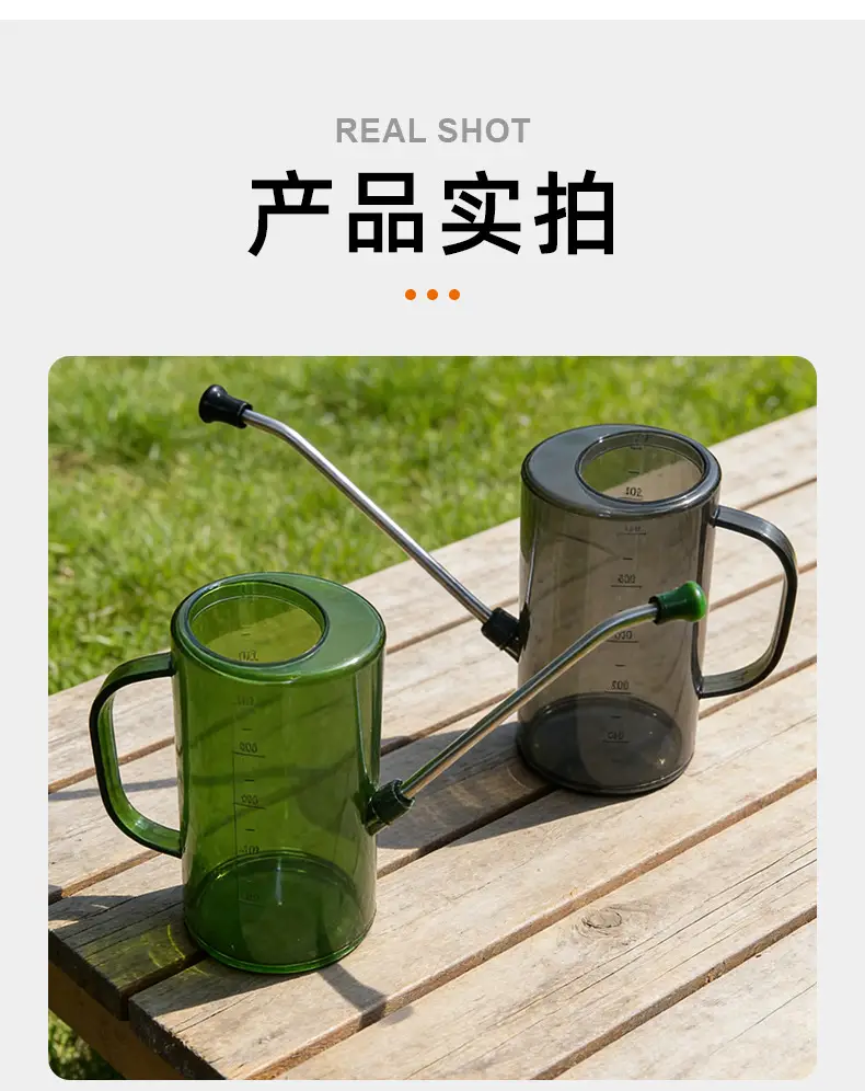 Stainless Steel Long-mouth Watering Kettle Transparent Scale Watering Kettle Household Gardening Water Watering Pot Potted Plant Tools — feature 15