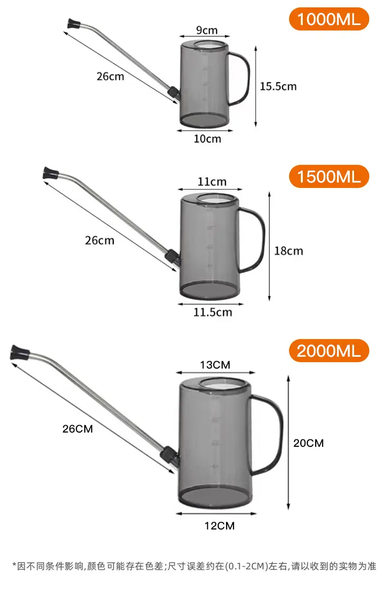Stainless Steel Long-mouth Watering Kettle Transparent Scale Watering Kettle Household Gardening Water Watering Pot Potted Plant Tools — feature 6