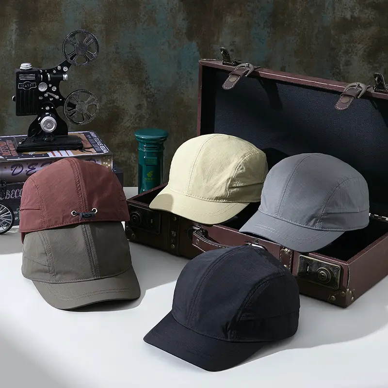 Gray Vintage Cotton Baseball Cap for Men Women - Image 8