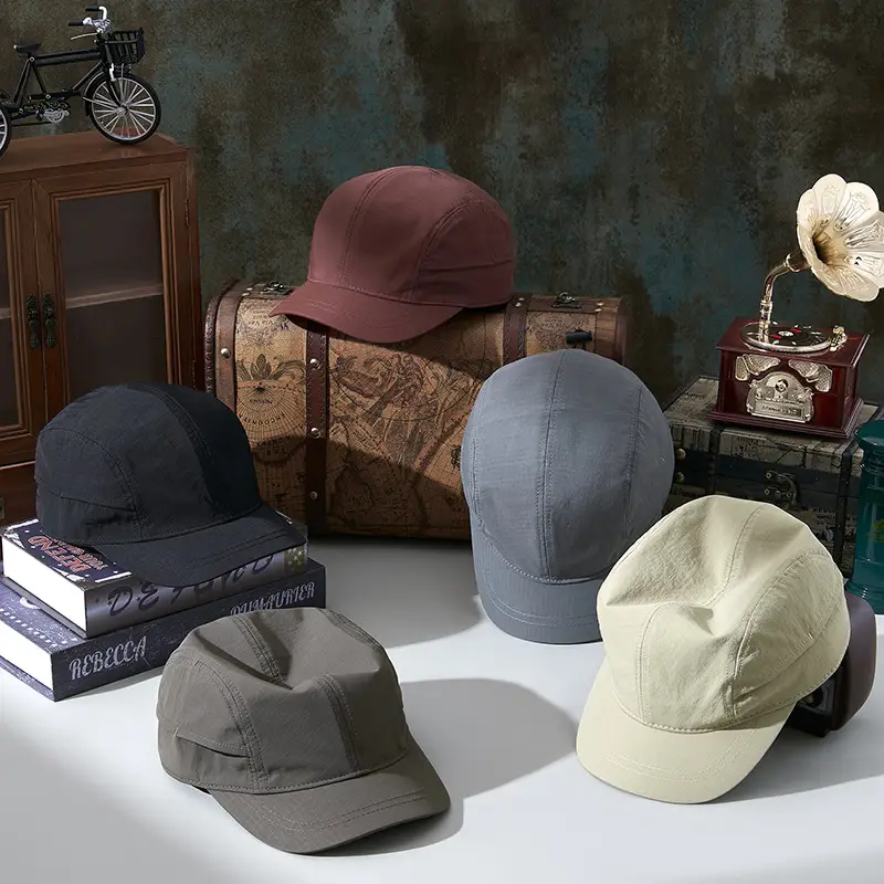 Gray Vintage Cotton Baseball Cap for Men Women - Image 9