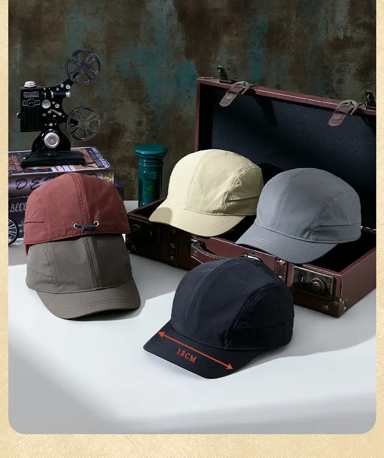 Gray Vintage Cotton Baseball Cap for Men Women — feature 13