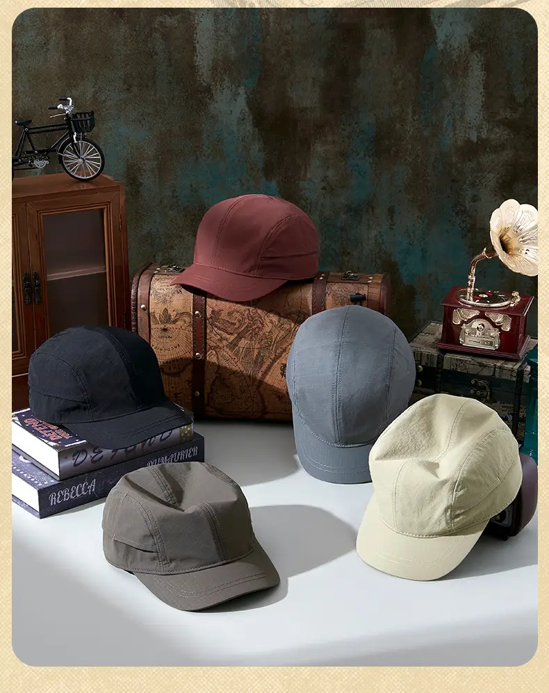Gray Vintage Cotton Baseball Cap for Men Women — feature 15