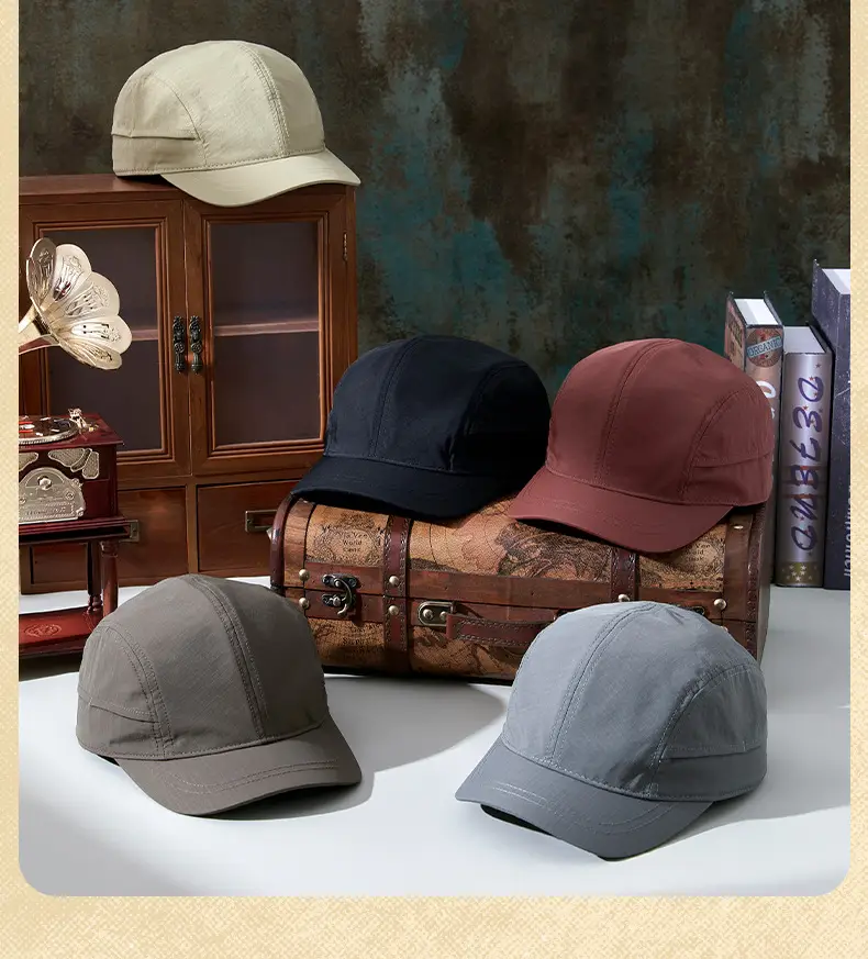 Gray Vintage Cotton Baseball Cap for Men Women — feature 20