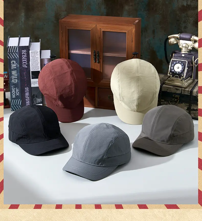 Gray Vintage Cotton Baseball Cap for Men Women — feature 3