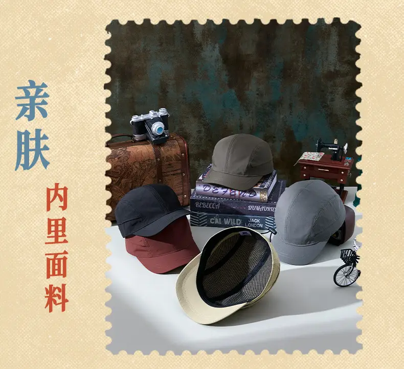Gray Vintage Cotton Baseball Cap for Men Women — feature 7