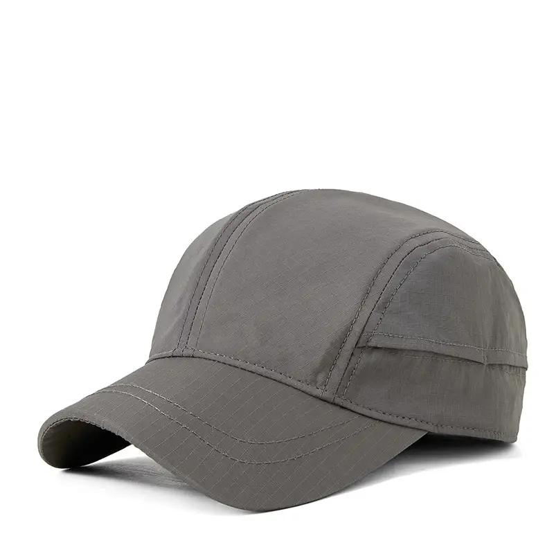 Gray Vintage Cotton Baseball Cap for Men Women - Image 3