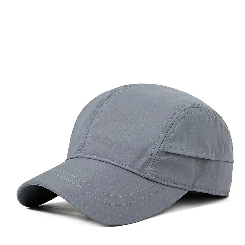 Gray Vintage Cotton Baseball Cap for Men Women - Image 4