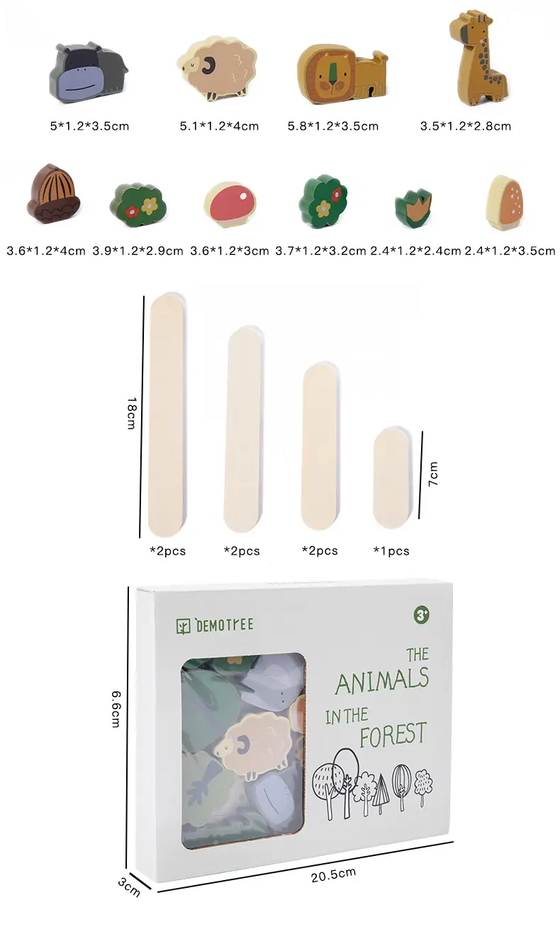 Wooden Animal Stacking Blocks for Kids Educational Toys — feature 13