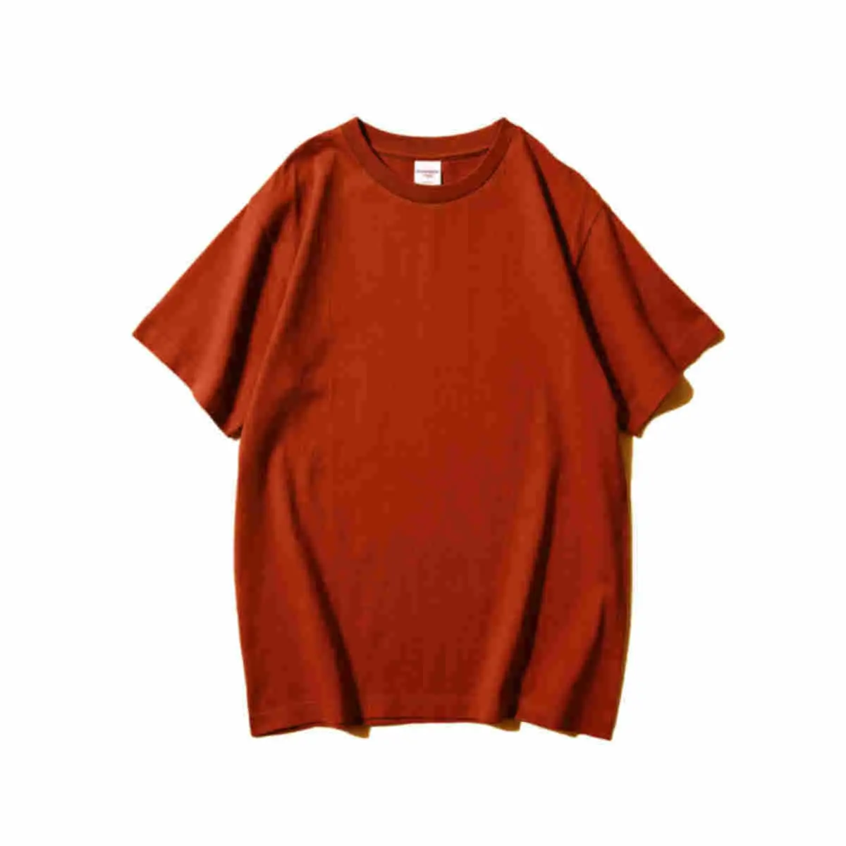 Men's Red Plain Cotton T-Shirt AG240 - Image 12