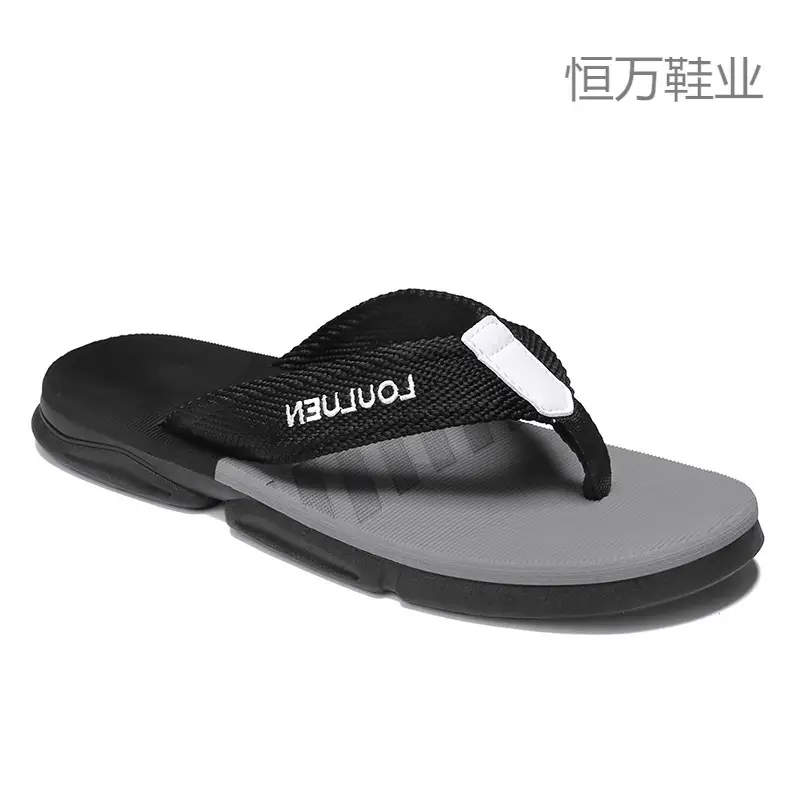 Lulu'an summer thick-soled flip-flops sandals for men, large manufacturers in Fujian, non-slip fashionable new beach - Image 8