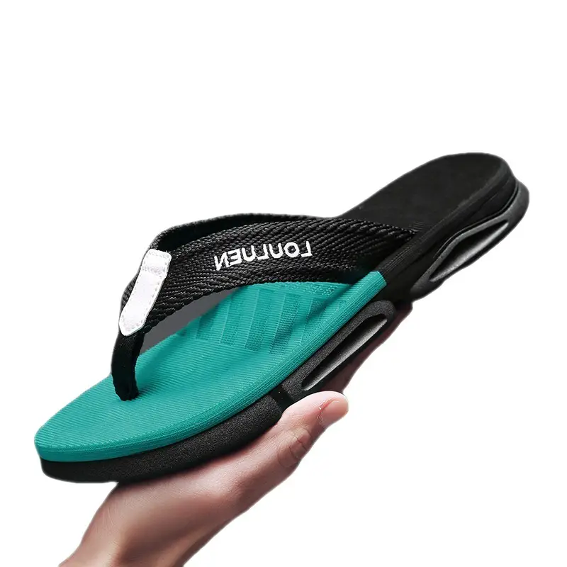 Lulu'an summer thick-soled flip-flops sandals for men, large manufacturers in Fujian, non-slip fashionable new beach - Image 9