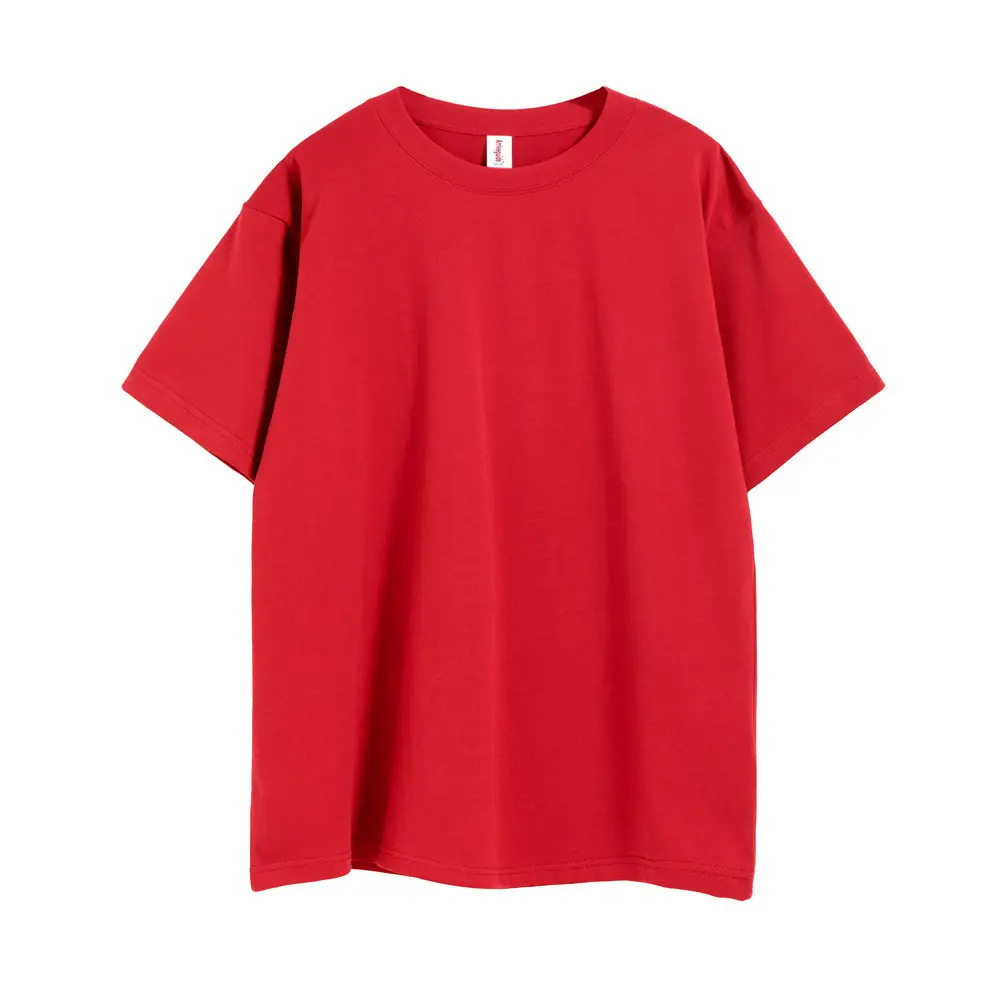 Men Cotton Oversize Drop Shoulder T-Shirt Beige Large