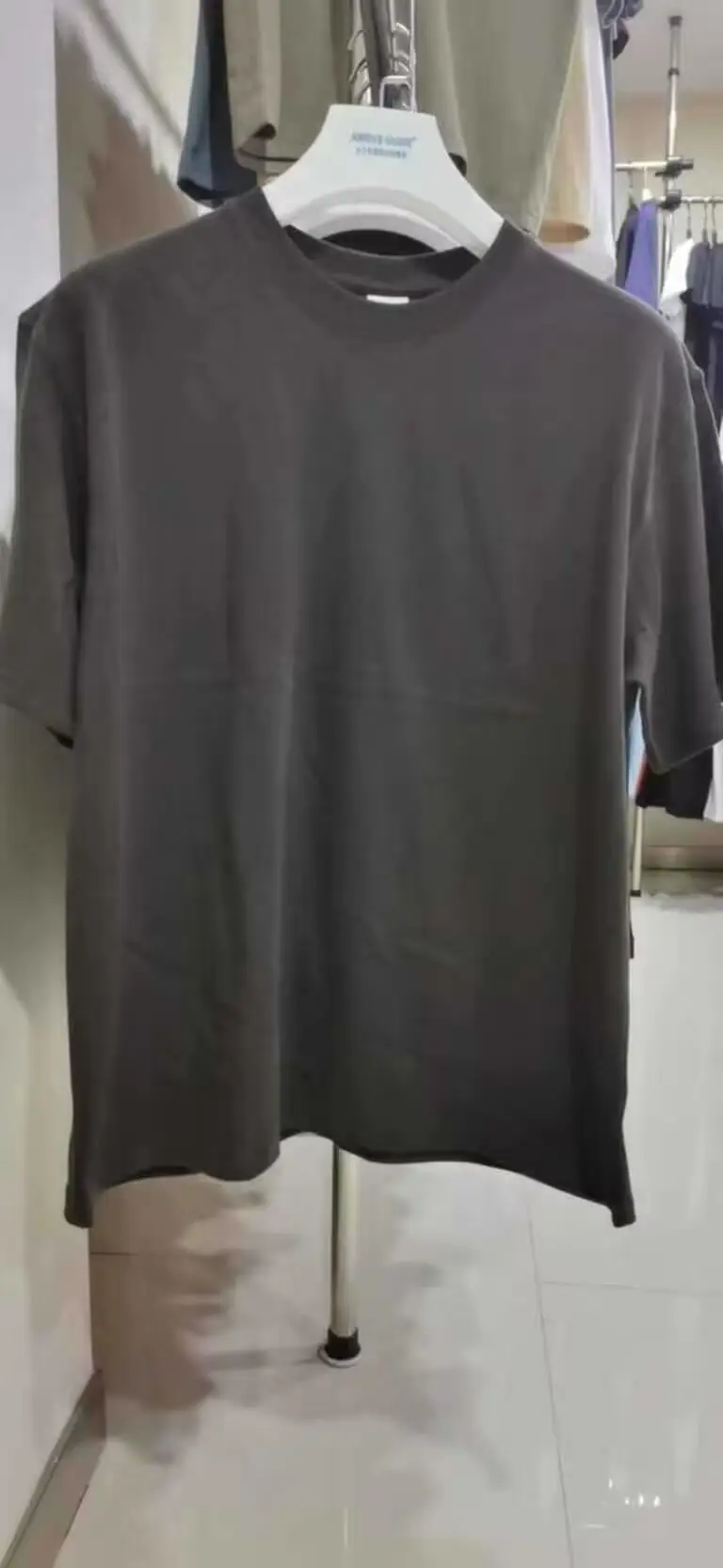 Heavy Cotton Round Neck T-Shirt Orange Short Sleeve - Image 17