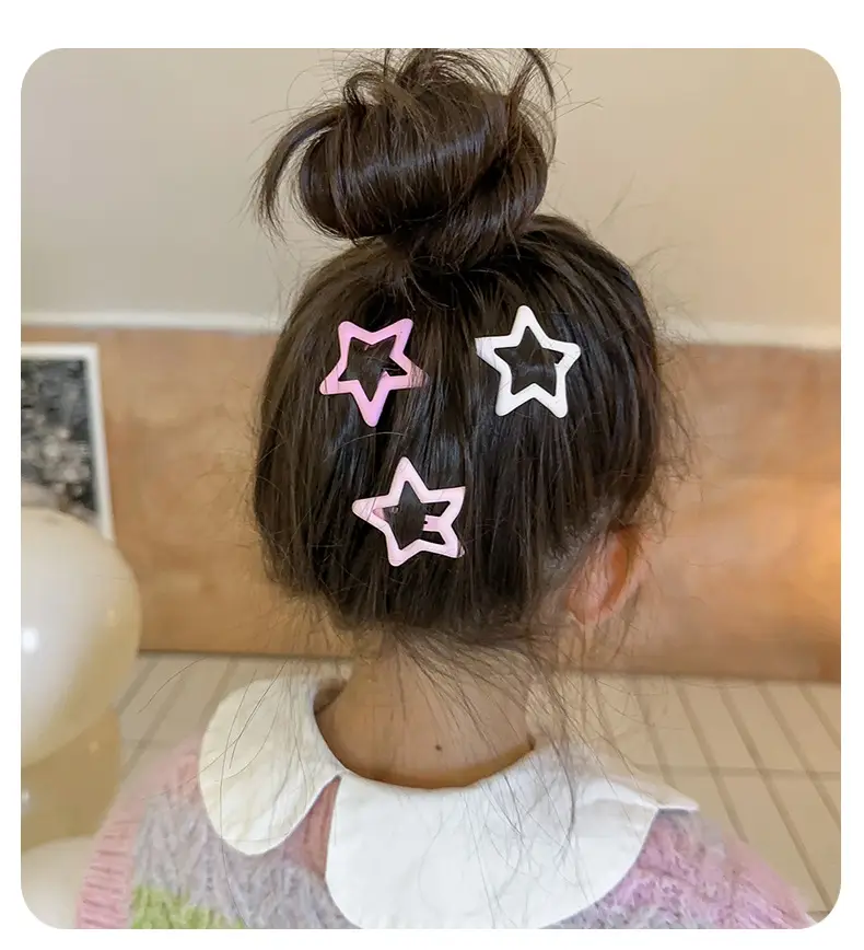 Baby Bangs Hair Clip Pink Soft Hairpin for Girls — feature 11