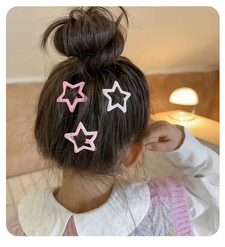 Baby Bangs Hair Clip Pink Soft Hairpin for Girls — feature 4