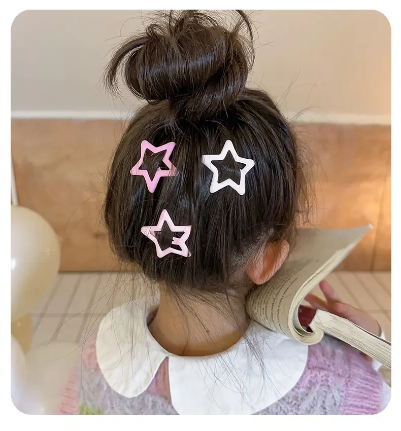 Baby Bangs Hair Clip Pink Soft Hairpin for Girls — feature 7
