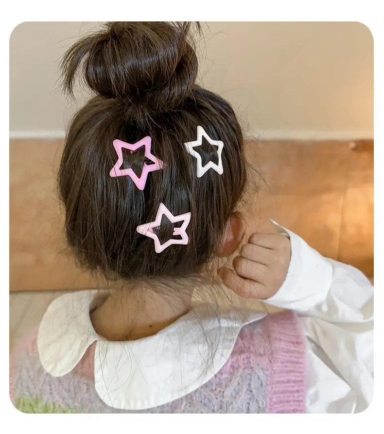 Baby Bangs Hair Clip Pink Soft Hairpin for Girls — feature 9