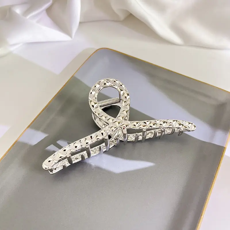 Butterfly Hairpin Clip 10cm Sparkly Gold - Image 20
