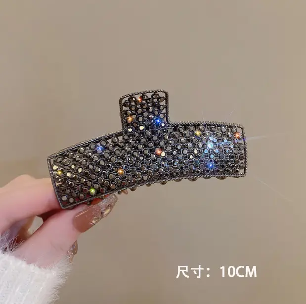 Butterfly Hairpin Clip 10cm Sparkly Gold - Image 6