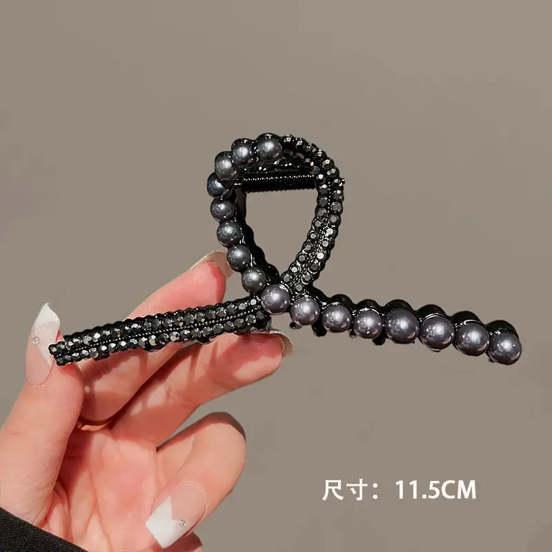 Butterfly Hairpin Clip 10cm Sparkly Gold - Image 9