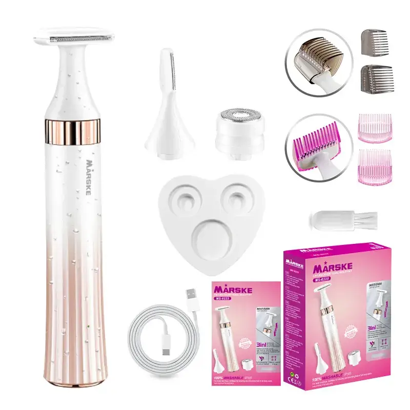 Cross-border Women's 3-in-1 Underarm Shaver with Base Washable Design - Image 6