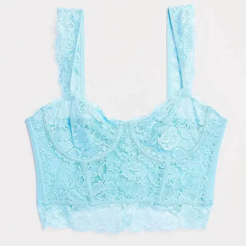 Red Lace Corset Wide Band Summer Top - Image 4