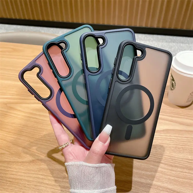 Samsung S25 Skin Sense Magnetic Case Green Frosted Ice Mist Acrylic 23plus — feature 1