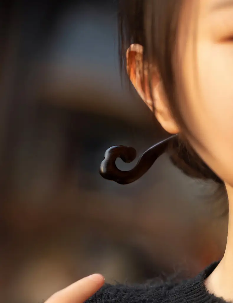 Xiangyun Ebony Hairpin for Women — feature 3