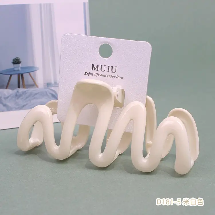 Purple Sweet Wavy Hair Clip for Girls with Hair Volume & Back Clip - Image 5