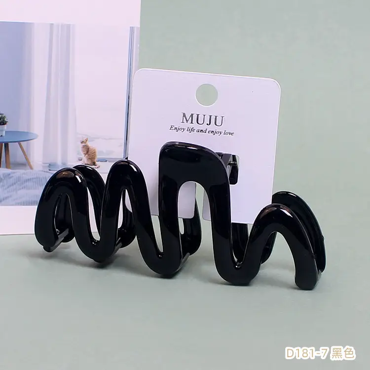 Purple Sweet Wavy Hair Clip for Girls with Hair Volume & Back Clip - Image 7