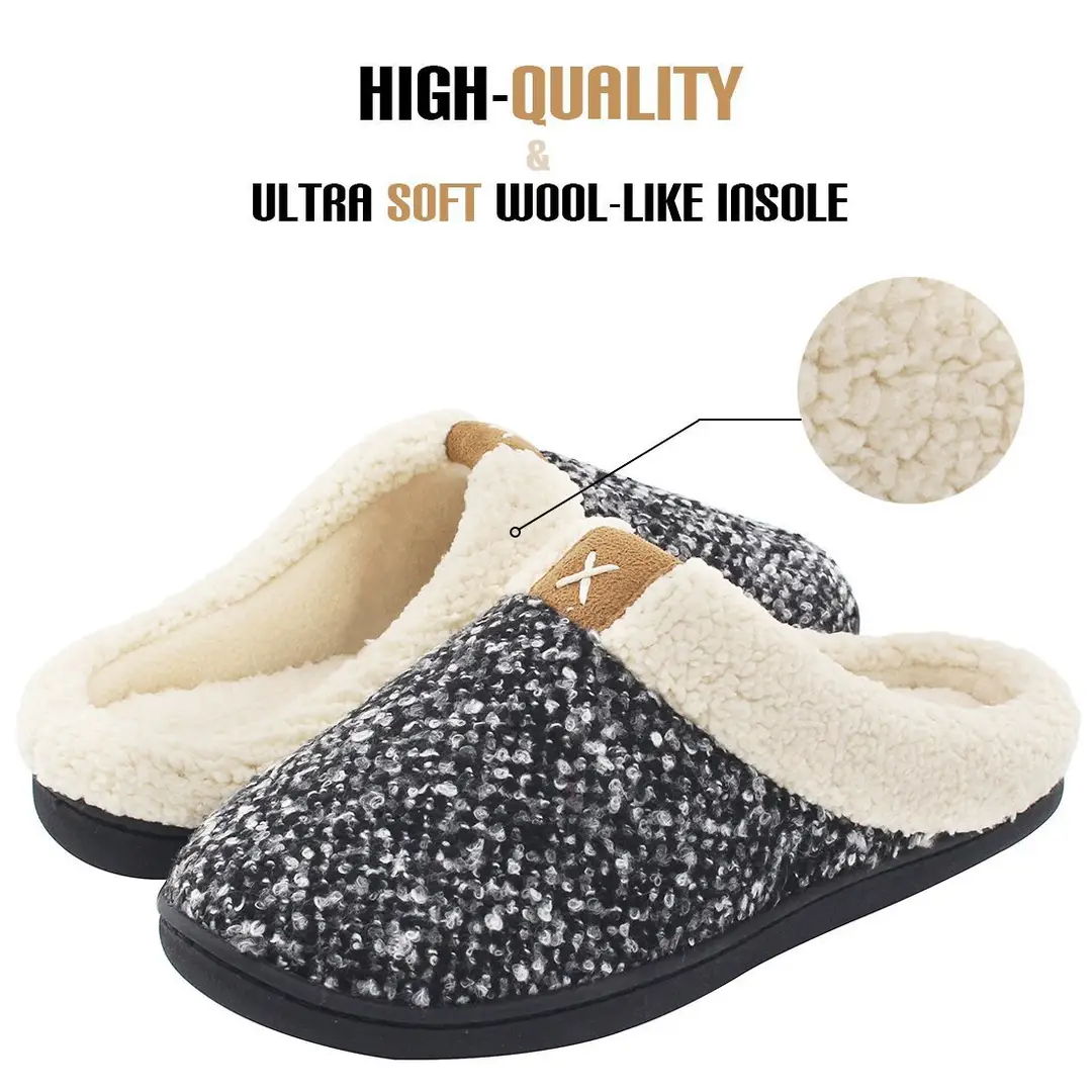 Cross-Border In-Stock Supply of Men's Couple's Thick-Soled Large-Size Warm and Thickened Half-Enclosed Home Cotton Slippers — feature 10