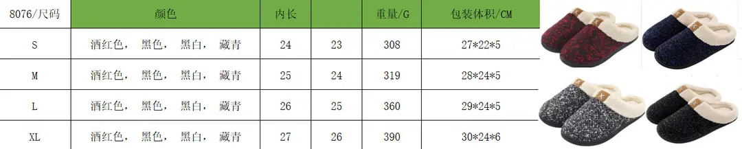 Cross-Border In-Stock Supply of Men's Couple's Thick-Soled Large-Size Warm and Thickened Half-Enclosed Home Cotton Slippers — feature 5
