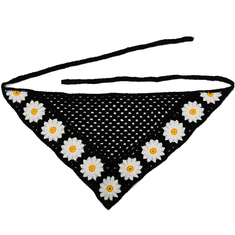Black white flowers [sunflower triangle]]