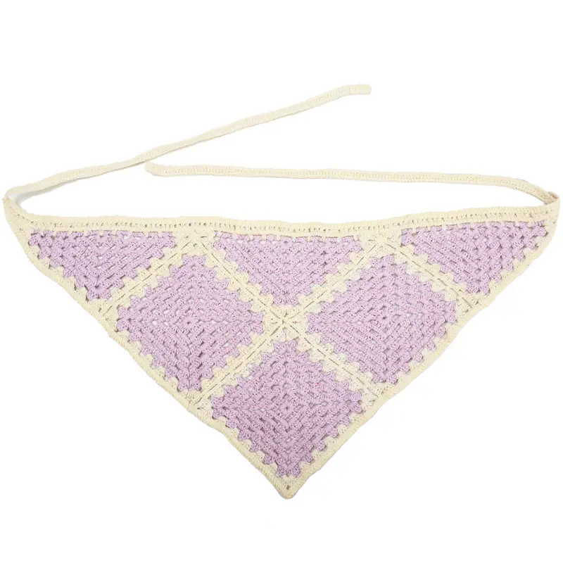 White purple [large plaid triangle]]