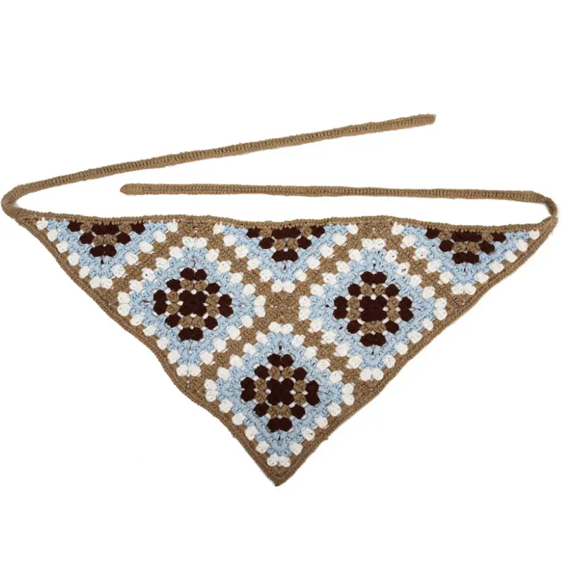 Khaki [Chinese style triangle scarf]-G