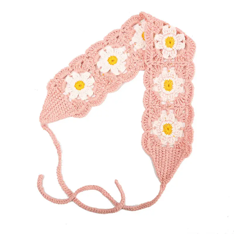 Pink [small daisy hair band]]