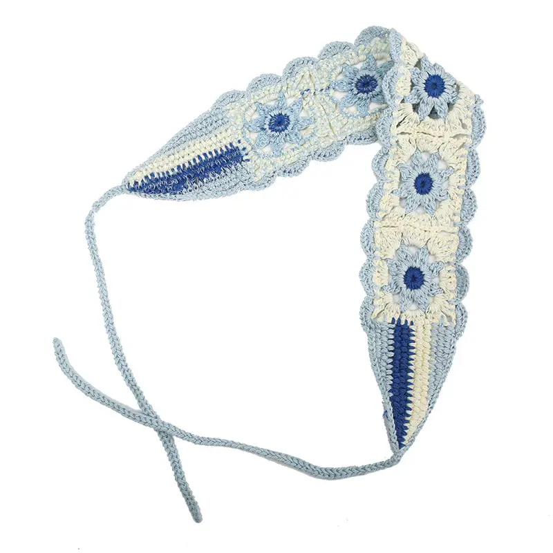 White Blue [small daisy hair band]]