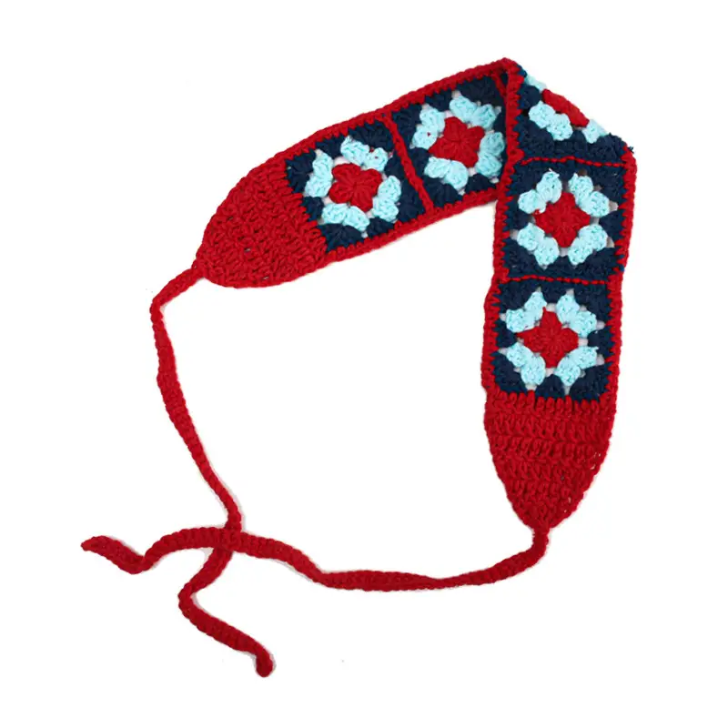 Red and blue [National Wind hair band]]