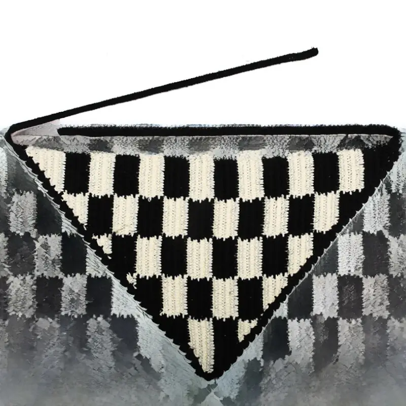 Handmade Knitted Hair Band for Women Summer Triangle Scarf - Image 28