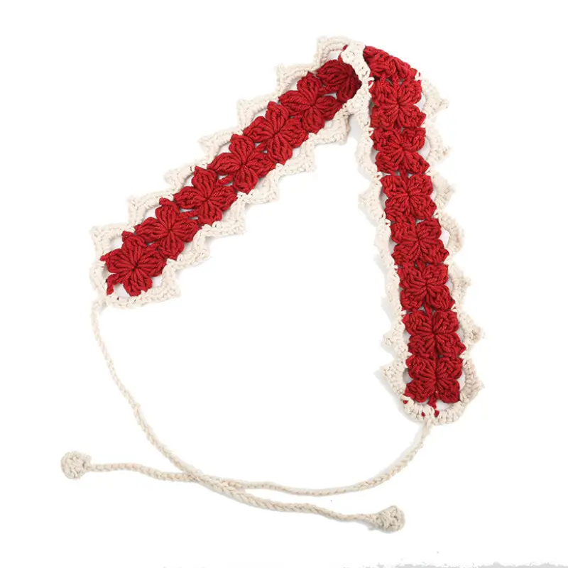 Handmade Knitted Hair Band for Women Summer Triangle Scarf - Image 61