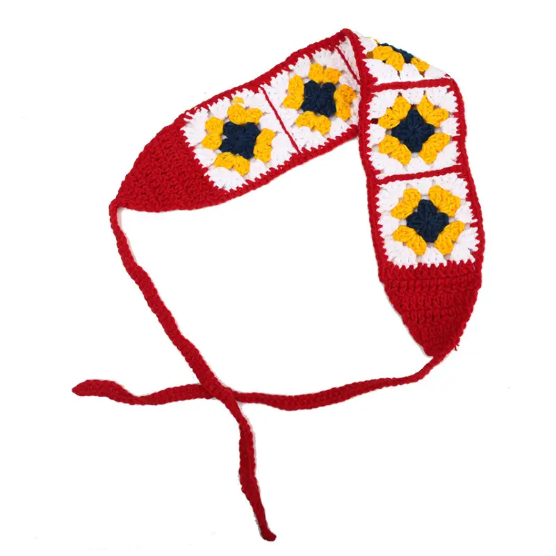 Handmade Knitted Hair Band for Women Summer Triangle Scarf - Image 72