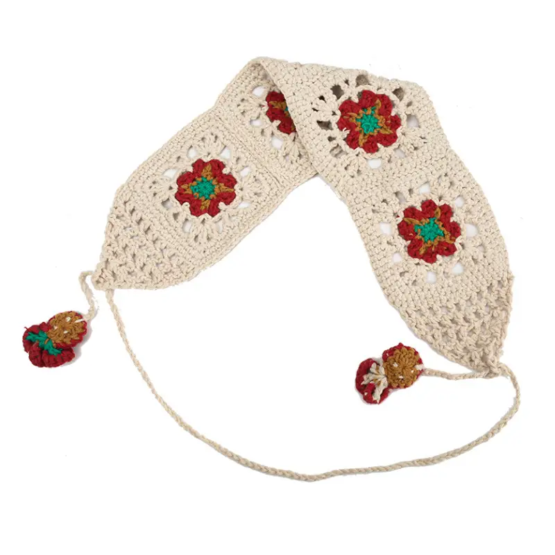 Handmade Knitted Hair Band for Women Summer Triangle Scarf - Image 81