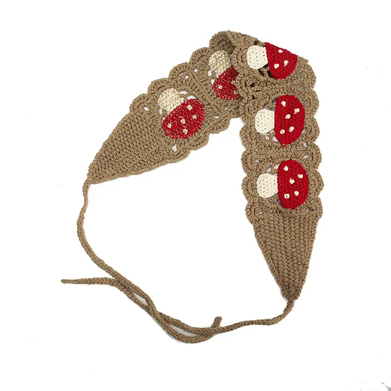Handmade Knitted Hair Band for Women Summer Triangle Scarf - Image 83