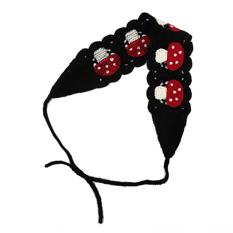 Handmade Knitted Hair Band for Women Summer Triangle Scarf - Image 84
