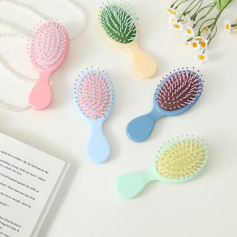 Candy Color Mini Hair Brush for Girls - Image 11